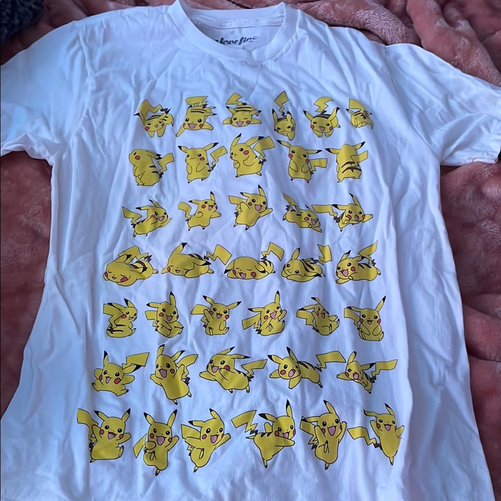 White and Yellow Graphic Tee